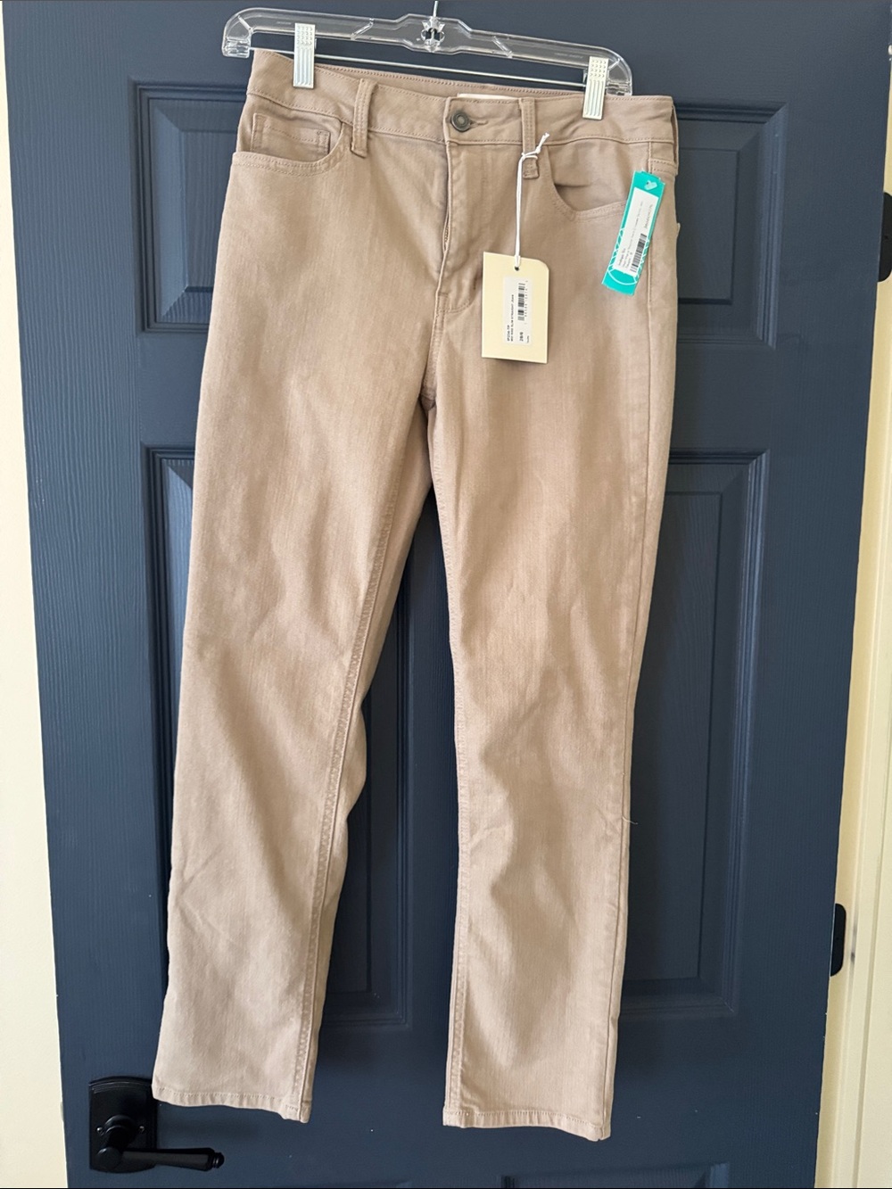 Straight Leg Women’s Jeans in Khaki - Versatile Everyday Style